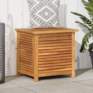 Boîte de rangement de jardin en bois massif d'acacia avec persienne 23.6 "x 19.7" x 22" - Product Image 1