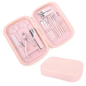 OEM Custom Logo Professional Manicure Set Portable Stainless Steel <b>Nail</b> Grooming Kit with Travel <b>Case</b> for Wholesale - Product Image 4