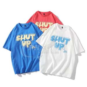 Nouveau T-shirt personnalisé uni avec impression en relief pour hommes, design professionnel, T-shirt à impression en relief pour hommes, best-seller - Product Image 3