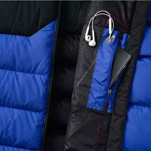Veste matelassée à capuche brillante pour homme, personnalisée par le fabricant, pour l'hiver - Product Image 3