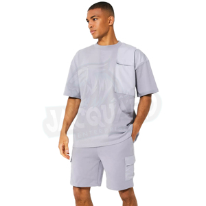 Ensemble court décontracté pour homme, été, 100% coton, séchage rapide, vêtements de sport, streetwear, fabriqué à Sialkot, Pakistan - Product Image 6
