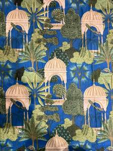 Tissu en coton sergé imprimé sérigraphié 60x60, motif traditionnel Jaipuri, écologique et biologique, idéal pour la confection de vêtements - Product Image 6