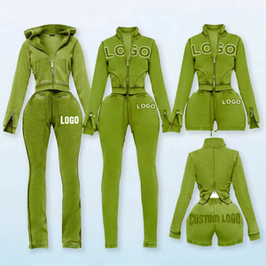 Two Piece <b>Set</b> Women Acid Wash Jacket Pants <b>Set</b> Women's <b>Sets</b> Bodycon Matching <b>Set</b> Streetwear for Custom Logo OEM - Product Image 6