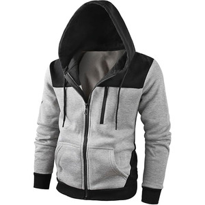 Sweat-shirts à capuche pour homme 100% coton biologique, fermeture éclair, coupe ample, utilisables toute l'année, par Dress Sports - Product Image 1