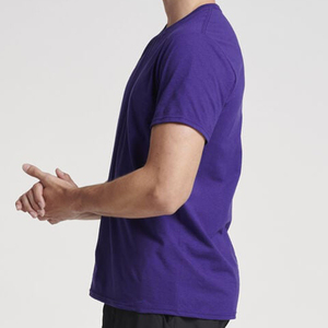 เสื้อยืดผู้ชายฤดูร้อนสั่งทำขายส่ง คุณภาพสูง ผ้าฝ้ายถักเนื้อหนา สไตล์สตรีท สีพื้น - Product Image 4