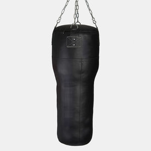 Saco de boxeo angular para uppercut en color negro puro, bolsas de cuero duraderas para entrenamiento de boxeo, precio económico al por mayor - Product Image 2