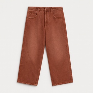 Jeans Baggy Vintage Personnalisables pour Hommes, Style Streetwear, en Denim Délavé, Coupe Haute Y2K Hip Hop, Effet Pur Lavé, Tenue Décontractée - Product Image 1