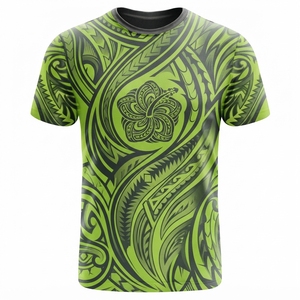 Camiseta de Manga Corta para Hombre, Cuello Redondo, Corte Regular, Diseño Tribal, Patrón Sólido, Secado Rápido, Alta Calidad, Precio al por Mayor - Product Image 5