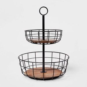 Corbeille à fruits en fer de qualité supérieure au design tendance pour comptoir de cuisine, rangement de fruits, organisateur décoratif pour table à manger - Product Image 1
