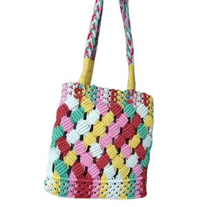 ถุงผ้าถักมือสำหรับผู้หญิงทำจากผ้าฝ้าย100% งานทำมือจากผู้ผลิตอินเดีย - Product Image 5