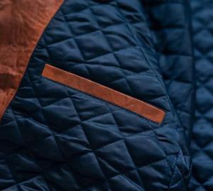Blouson Aviateur Matelassé Marron pour Homme – Manteau Bomber d'Hiver à Double Boutonnage, Col Montant, Boutons sur le Devant, Poches, Vêtement d'Extérieur Uni - Product Image 3