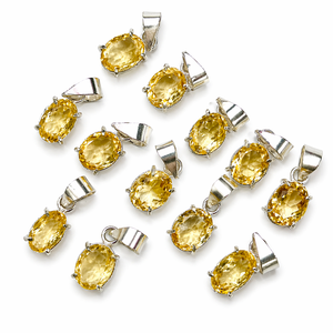 Collier pendentif en cristal de citrine naturelle avec chaîne, pierre précieuse de quartz jaune, bijoux faits à la main, exportation en vrac de cristal Asy du Gujarat - Product Image 2