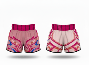 Shorts de Muay Thai pour hommes, design brodé personnalisé tendance, satin polyester, shorts de combat MMA, shorts d'entraînement de kickboxing - Product Image 5