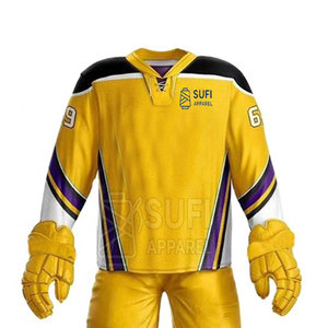 Uniforme de Hockey sobre Hielo Transpirable de Poliéster Fabricado en Pakistán, con Tallas y Colores Personalizados para Venta en Línea - Product Image 2