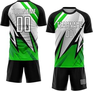 Uniformes de Fútbol Personalizados Unisex, Diseño a Medida, Insignia del Equipo Impresa, Transpirables, de Secado Rápido, 100% Poliéster, Manga Corta - Product Image 1