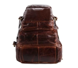 Mochila de Cuero de Grano Completo de Primera Calidad para Hombre y Mujer, Mochila Resistente para Viajes y Portátil, Bolso Escolar y Universitario con Estilo - Product Image 3