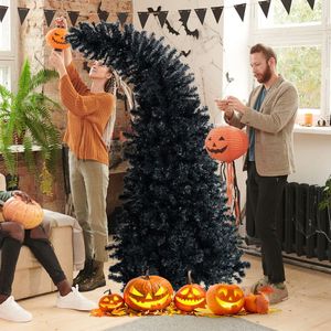 Albero di Halloween Pre-Illuminato di 2,1 Metri con 8 Modalità di Lampeggio e 400 Luci, Decorazione per Halloween - Product Image 3