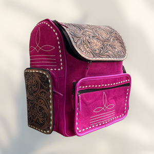 Sac à dos pour ordinateur portable en cuir suédé à motif tissé, en cuir véritable, grande capacité, imperméable, pour l'école, les voyages, le bureau, en polyester - Product Image 4