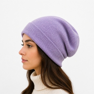 Unisex Soft Slouchy Beanie <b>Cap</b> Warm <b>Winter</b> Hat Stretchable Casual Loose Fit Cozy Fashion Headwear Custom Design - Product Image 3