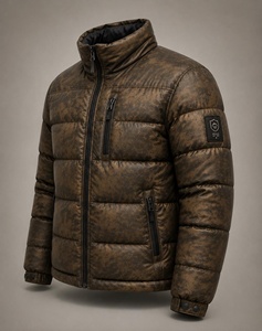 OEM Custom Design Winter Stand Collar Men Lightweight <b>Duck</b> <b>Down</b> <b>Jacket</b> Puffer <b>Jacket</b> MenHigh Quality Zipper up Custom Brand - Product Image 4