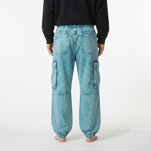 Pantalones Jogger Cargo de Algodón para Hombre, Diseño Personalizado, Lavado Ácido, Oversize, Holgados, con Múltiples Bolsillos, Estilo Urbano Casual - Product Image 5