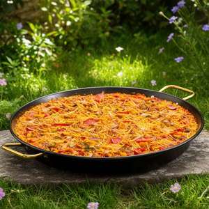 Padella per Paella Valenciana 18 Pollici in Acciaio Inossidabile con Manici per Cucina all'Aperto - Product Image 3