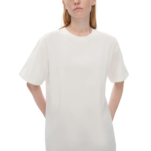 OEM Custom 270Gsm Heavyweight Blank T-shirt Oversized 100% Cotton Streetwear Couple T-Shirt Plain Men's T Shirt Manufacturer - Product Image 4