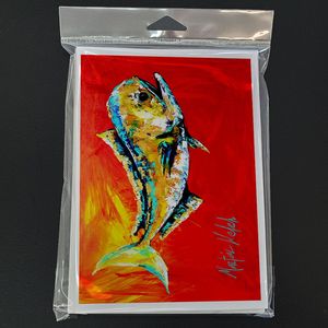 Danny Dolphin Fish Lunatique A7 Taille 5x7 Cartes de vœux vierges Lot de 8 Enveloppes incluses - Product Image 3