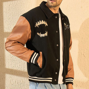 Top Quality Adult and Youth Baseball Letterman Jacket <b>Wool</b> Material with Leather Sleeves Varsity winter Jacket for men 2027 - Product Image 4