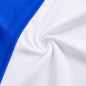 Camisa de Pesca de Manga Larga para Hombre, Azul y Blanco, Bloques de Color, 100% Poliéster, UPF 50, Secado Rápido, Estilo Pullover - Product Image 5