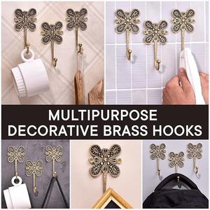 Porte-manteau, sacs et serviettes mural moderne en métal noir à double crochet, forte capacité de charge, pour la maison et le bureau - Product Image 5