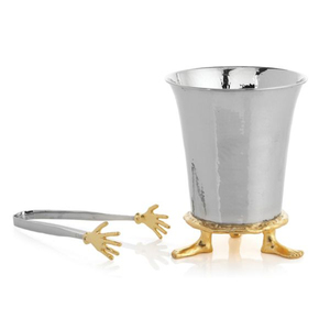 Prime Quality Aluminum Antique Shape Wine Cooler Silver Finished Champagne Metal Ice Bucket With Scoop For Parties Decoration - Product Image 5