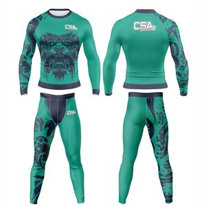 ชุดรัดกล้ามเนื้อสำหรับผู้ชายแบบระบายอากาศได้ดี พิมพ์ลายดิจิทัลตามสั่ง สำหรับกีฬาบราซิลเลียนยิวยิตสู, MMA และมวยปล้ำ ขายส่งจากโรงงานโดยตรง - Product Image 1