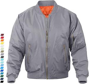 Chaquetas Bomber Casuales 3D de Invierno con Cremallera, Personalizadas al por Mayor, Servicio OEM, Satén, Resistentes al Viento, Transpirables, Compra Directa a Precio de Mayoreo PK - Product Image 3