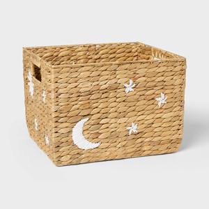 Panier carré tissé naturel pour enfants, panier de rangement fait main, vente en gros, écologique, fabriqué au Vietnam - Product Image 1