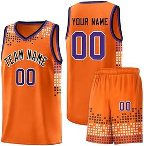 Maillots de basket personnalisés, uniformes de basket vierges pour sublimation, maillots de basket imprimés numériquement, t-shirts de basket respirants pour hommes - Product Image 1