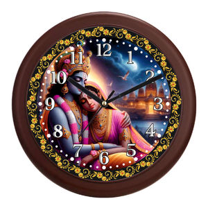 Radha Krishna Personalized Promotional Office Products Timepiece <b>Mandir</b> Wall <b>Decor</b> for Valentine's Day & Christmas - Product Image 5