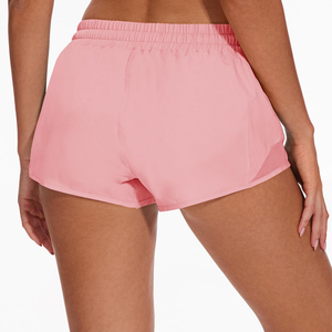 Shorts de sport taille haute pour femme avec logo personnalisé, séchage rapide, respirants, pour la gym, la course, le fitness et l'entraînement actif - Product Image 3
