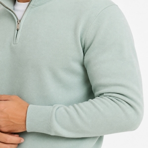 Men Sweater Custom Color Quarter Zip Knit Stylish Comfortable Warm Premium Casual Sweater Soft Warm Fabric Feel Stylish Minimal - Product Image 5