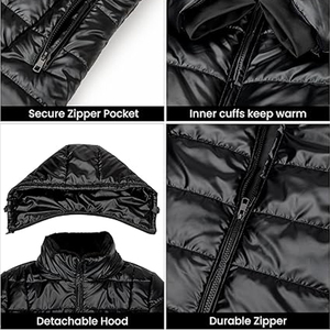 Vestes d'hiver longues pour femmes en nylon avec rembourrage en coton, vestes matelassées imprimées pour femmes, vente en gros - Product Image 3