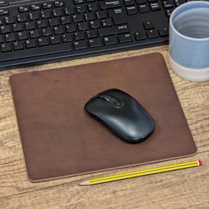 Handmade Real Leather Mouse <b>Pad</b> Anti Slip Suede Base Desk Mat Personalized Executive <b>Writing</b> <b>Pad</b> for Computer LMP-0001 - Product Image 4