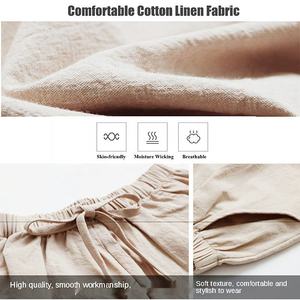 Pantalones Cortos de Verano para Hombre, Estilo Gótico, Cintura Alta, Elásticos, Cómodos, Oxford, con Bolsillos, Transpirables, Ecológicos, Decoración Vintage - Product Image 4