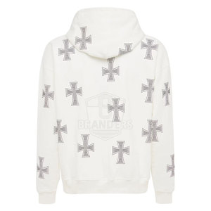 New Arrival Men Rhinestones Hoodies Hot Selling Best Quality Adults Wear Men Rhinestones Hoodies - Product Image 3