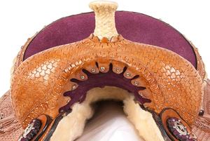 Importación DE LA India 100% cuero genuino occidental sillín de caballo de pecho y cuello puesto de cabeza sillín INGLÉS DE LA India - Product Image 3