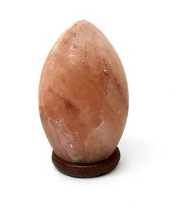 Lámpara de Sal del Himalaya Rosa Natural Premium en Forma de Lágrima con Base de Madera, Luz Nocturna Purificadora de Aire - Product Image 3