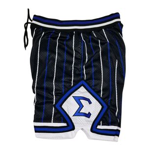 Pantalones Cortos de Baloncesto Phi Beta Sigma con Rayas Finas y Malla Pesada para Hombre, Ajuste Cómodo, Tela Premium, Ropa de Fraternidad Griega - Product Image 3