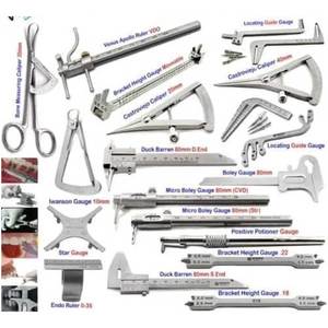 Juego de Instrumentos de Medición de Altura Dental, Herramientas de Ortodoncia, Soportes Quirúrgicos Ortopédicos de Mano, Acero Inoxidable - Product Image 5