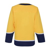 Jersey Hoki Es Trendy OEM Service Pria 100% Poliester, Seragam Tim yang Dapat Dikustomisasi dengan Nomor, Pakaian Hoki Es Populer dengan Harga Terjangkau