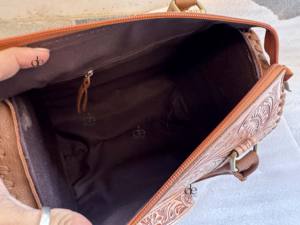 Bolso de Mano de Cuero Tallado a Mano de Alta Calidad, Estilo Bohemio Gitano, Bolso de Hombro Hecho a Mano, Estilo Occidental, para Mujer - Product Image 6