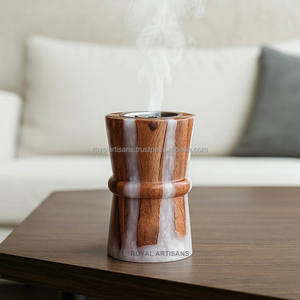 Premium Wooden & Resin Bakhoor Burner Tray – Madkhan Type <b>Incense</b> <b>Holder</b> for Palo Santo & Home Aromatherapy - Product Image 5